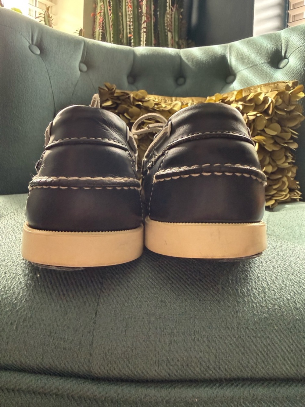 Sebago Docksides Navy Leather View 6